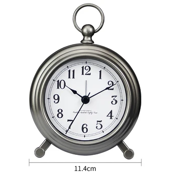

Vintage Retro Alarm Clock Smart Battery Silent Small Bedside Alarm Clock Snooze Table Zegar Na Biurko Desk Decoration AE50AC