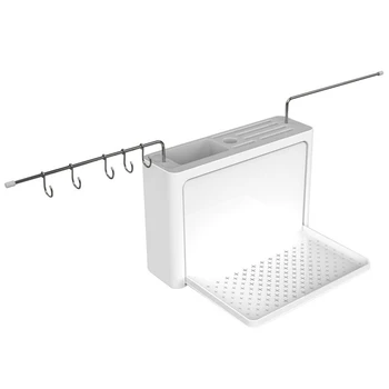 

Cutlery Drainer with Easy-Drain Spout Kitchen Storage Organizer Fork Knife Holder Spoon Chopsticks Filter Rack Knife Rack
