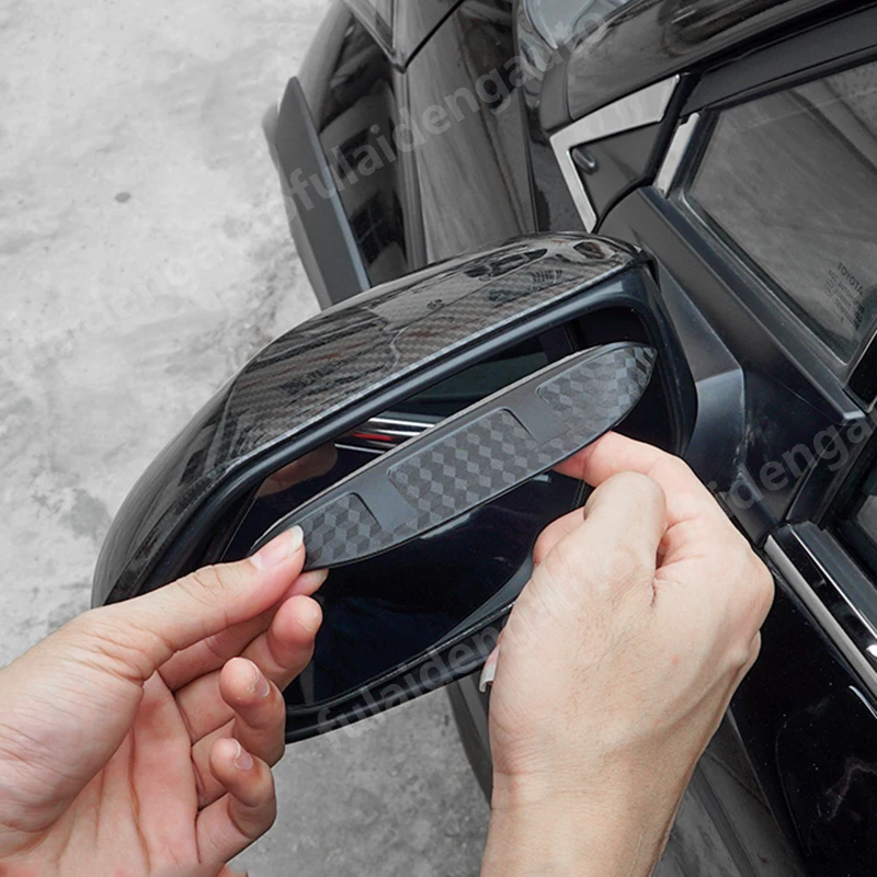 2 шт. для Toyota CHR C-HR- углеродного волокна ABS заднего вида козырек против дождя на зеркало заднего вида отделки автомобиля Средства для укладки волос