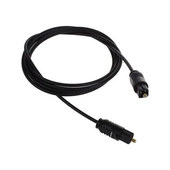 

3 FT 1.1M Metre Digital Fibre Optical Audio Toslink SPDIF MD DVD Cable Lead Plug