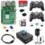 Raspberry Pi 4 Model B Game Kit 2 4 8 ГБ оперативной памяти + Беспроводные Геймпады + 128 64 32 ГБ TF карты + Чехол + Блок Питания + Вентилятор + Радиатор