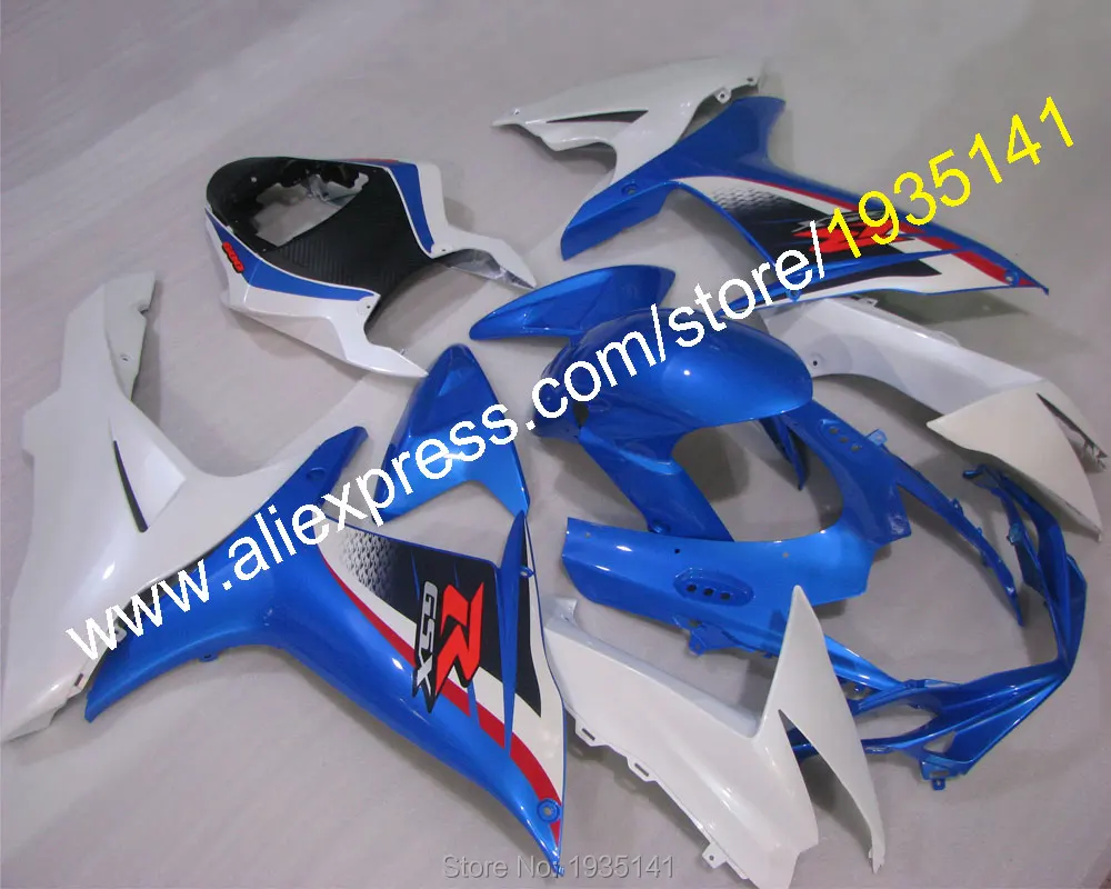 Для Suzuki K11 обтекатель GSXR-600 GSXR750 11 12 13 14 15 16 GSXR600 GSX-R750 глянцевый синий белый обтекатель кузова(литье под давлением