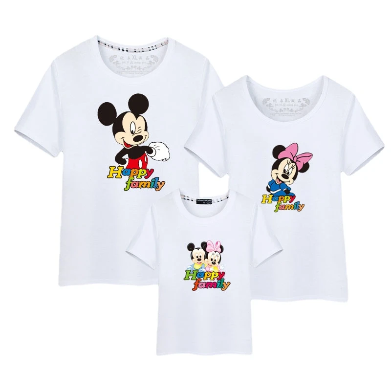 Conjunto de ropa a juego de Disney, camiseta de Minnie ropa para e hija, camisas para parejas, ropa de apariencia familiar para papá e hijo|Trajes iguales de familia| - AliExpress