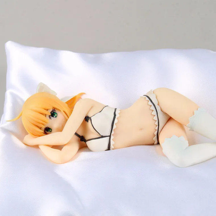 20 см Sebastian Fate Stay Night Sebastian Fate destuny Saber белый купальник ПВХ фигурка Модель Игрушка коллекция подарок