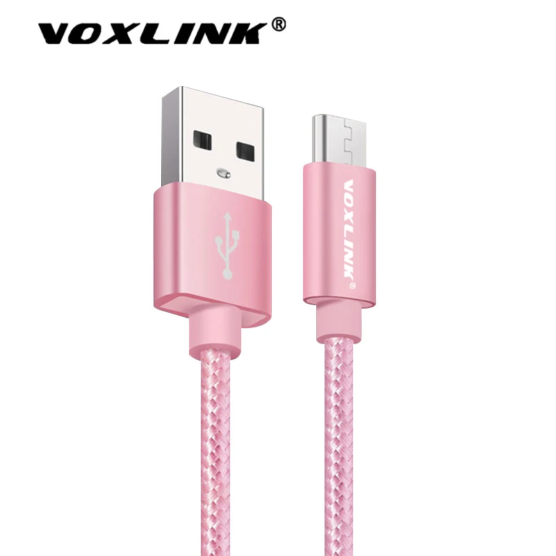 Кабель Micro USB VOXLINK для быстрой зарядки Data Samsung/xiaomi/lenovo/huawei/HTC/Meizu Android мобильный