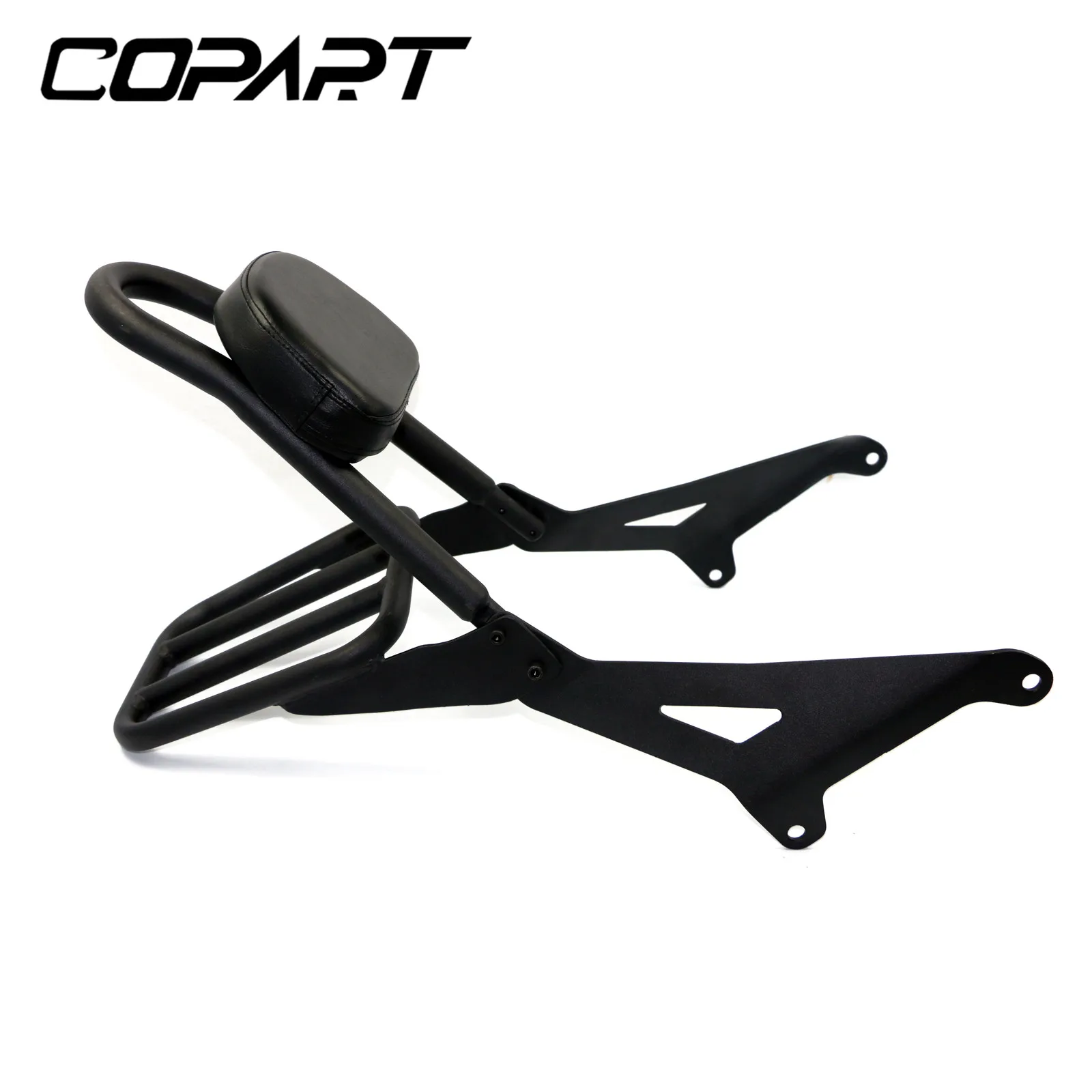 sissy bar Мотоцикл доступный Сисси Бар с багажником заднего пассажира спинки подушки Pad для Yamaha Stryker XVS1300 XVS 1300 черный - Цвет: sissy bar