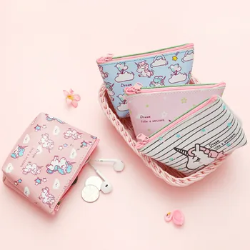 

High-capacity Multi-function Unicorn Cosmetic Bag Travel Toiletry Pouch Women For Cosmetic Jewelry Small Objects Makeup Storage