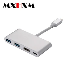 Для Macbook type-C-HDMI зарядка USB 3.04в1 конвертер концентратор 3,0 подключение