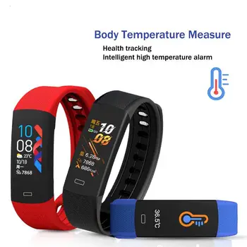 

T9 Smart Watch Strap with Body Temperature Measurement Heart Rate Blood Pressure for Moble Phone