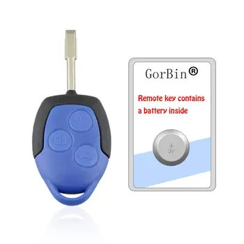 

GORBIN 6C1T15K601AG Remote Car Key for Ford Transit WM VM 2006-2014 433Mhz Smart Car Key 4D63 Chip 3 Buttons