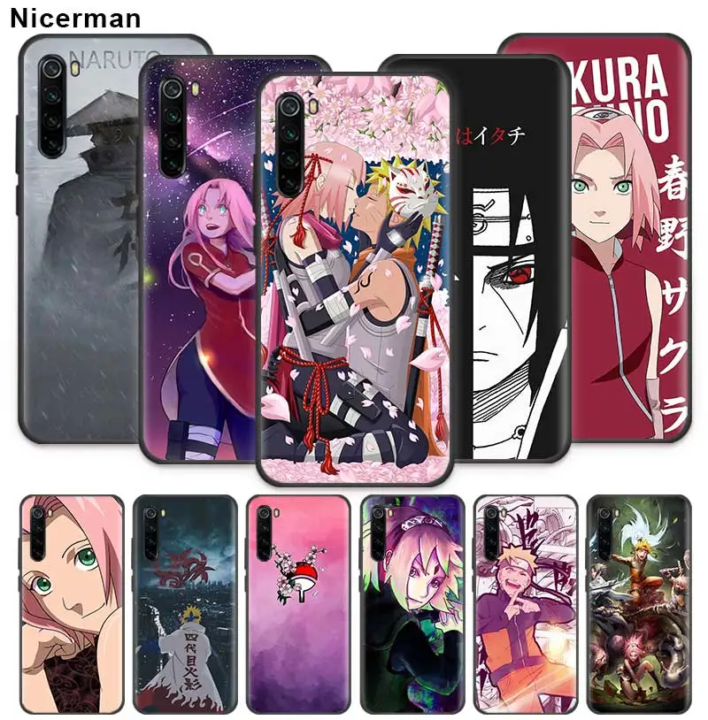 Чехол Naruto Haruno Sakura для Xiaomi Redmi Note 9S 9 Max 8T 7 8 K20 K30 Zoom Pro 8A 7A 6 силиконовый чехол телефона