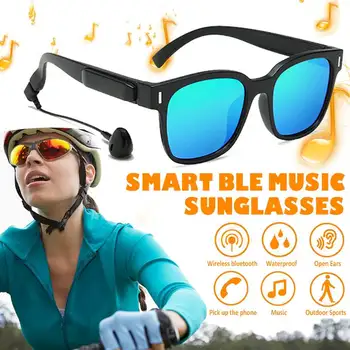 

3IN1 bluetooth 5.0 Polarized Smart Glasses Sports Headphone Sunglasses IPX7 Headset Earphone Speakers with mic Driving Sun Glass