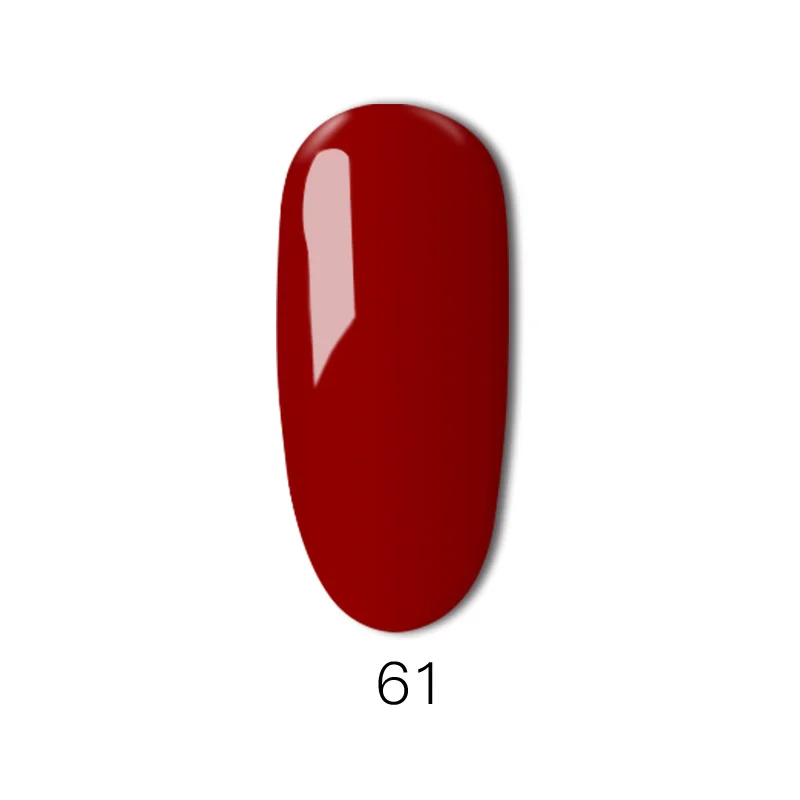 1 pc Nails Gel Polish Classic Red Soak Off Wine Red Color seires UV led lamp Hight quality Long Lasting Gel polish art nail - Цвет: 61