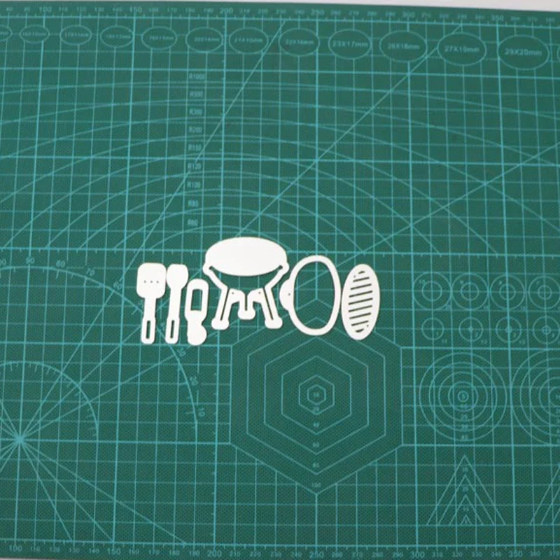 Barbecue Tool Инструмент для барбекю металлический режущий Штамп для DIY штамп для скрапбукинга/фотоальбом декоративное тиснение DIY бумажные карты Ремесло высечки - Цвет: Barbecue Tool