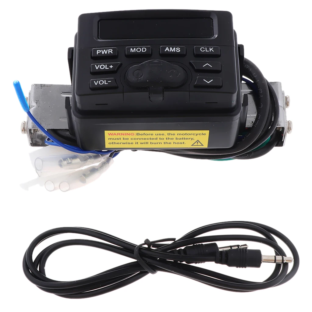 Motorcycle Bluetooth Amplifier Sound System Hand-free Speakers FM Rudio