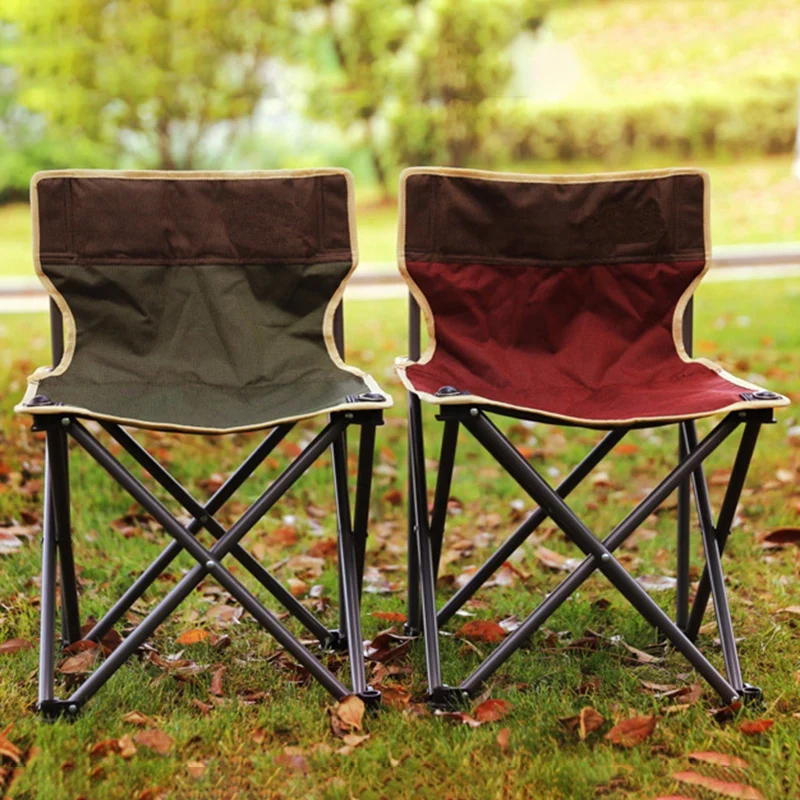 Outdoor Portable Leisure Folding Chair Thick Aluminum Fishing Chair Camping Beach Barbecue Chair Self-Driving Chair