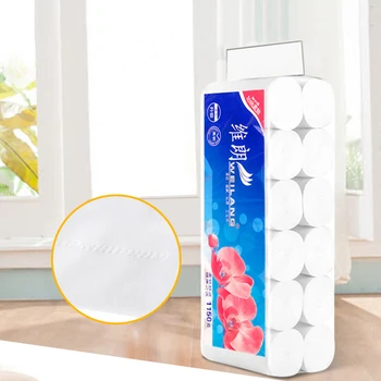 

24 Rolls Coreless Toilet Paper Washroom Tissue Paper Towels Toilet Roll Paper Soft Strong Easy Tear-off for Bathroom Kitchen