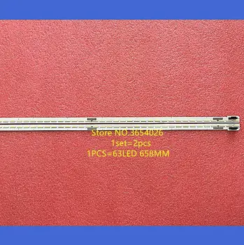 

658mm LED Blacklight strip 63leds for LG 60'' TV 60UH650V L9B16W F3 6916L-2482A JCP76W D3 6916L-2483A R L type LC600EGE FJ M1