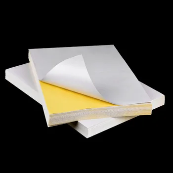

White A4 Print Label Sticker Cutting Kraft Paper Glossy Writing Surface Matte Rectangle Adhesive Self-sticking Laser Ink Jet