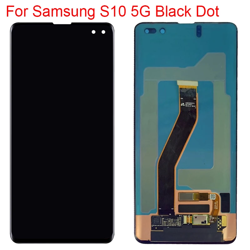 ЖК-дисплей для Samsung Galaxy S10 5G G977U с рамкой Super AMOLED мелкими точками изображением битых