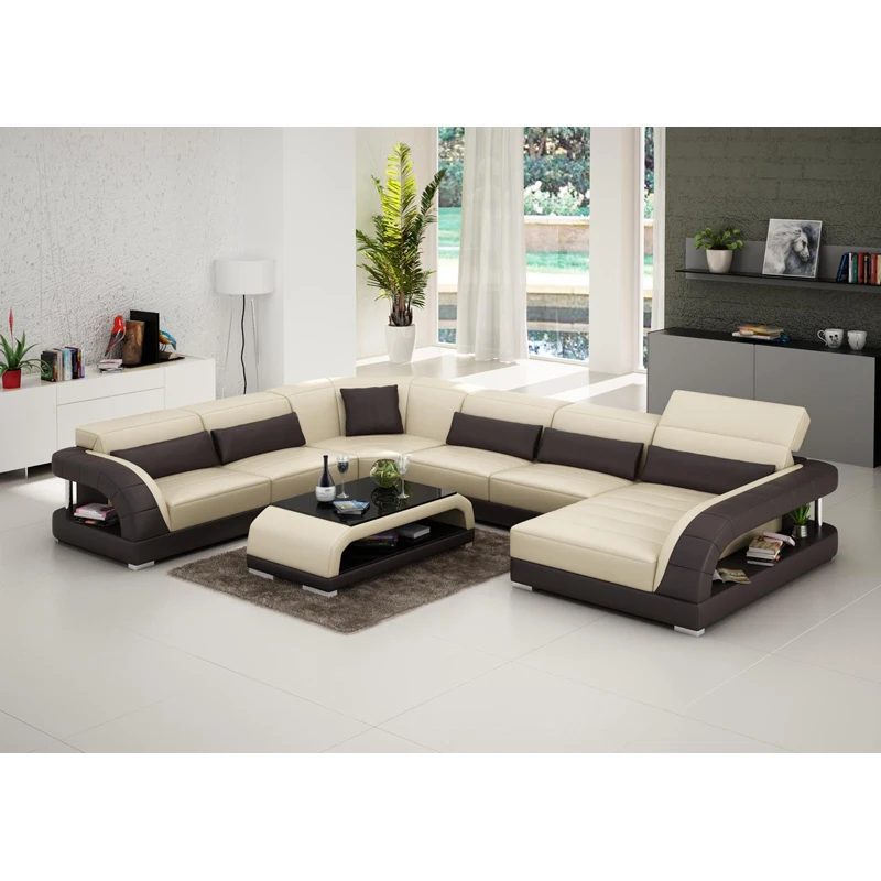 Многофункциональный кожаный диван для гостиной простой современный умный диван большой размер кожаный диван 1 шт