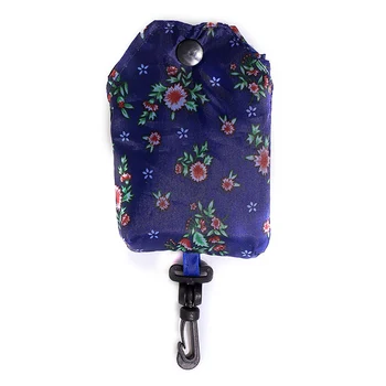 

Supermarket Large Capacity Waterproof Convenient Foldable Shopping Key Chain Handbag Grocery Tote Pouch Reusable Storage