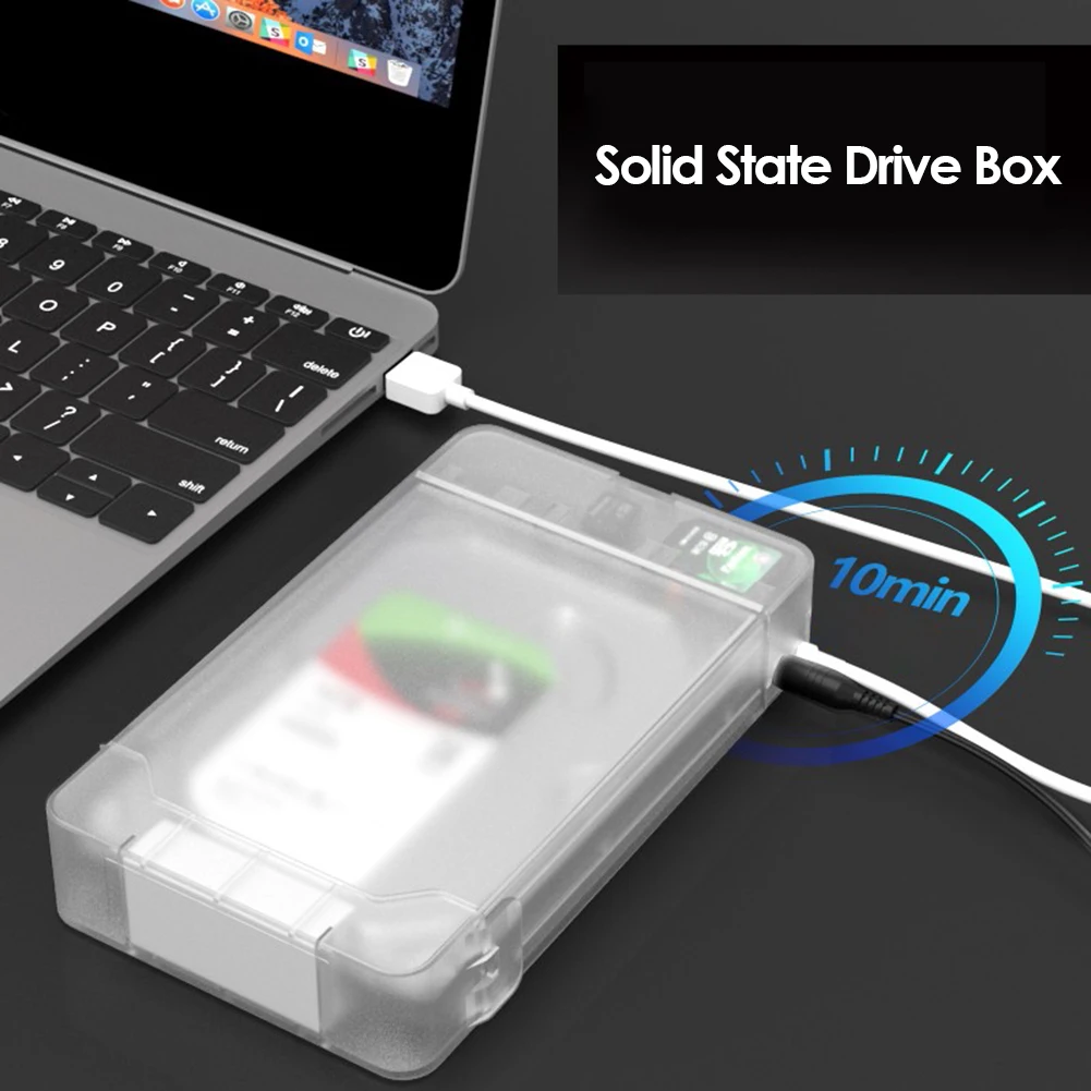 2 5 3 Внешний HDD SSD жесткий диск K10435 SATA III к USB 0 адаптер Корпус чехол с кабелем
