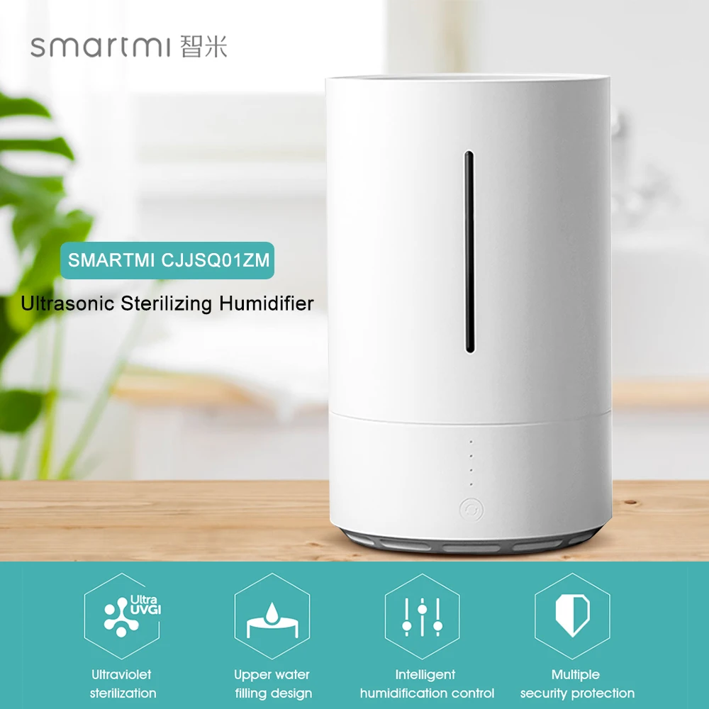 

XIAOMI CJJSQ01ZM SMARTMI Intelligent Ultrasonic Sterilizing Humidifier For Home UV Germicidal Sterilization Mijia APP Control