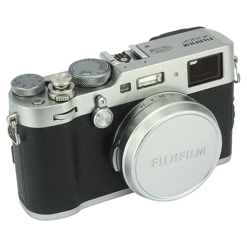 Haoge Camera Shutter Release Button Concave Silver for Fuji Fujifilm X-Pro1/X-Pro2/X-PRO3/X100/X100T/X100S/X100F/X100V/STX-2
