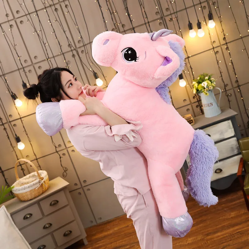 Giant Unicorn Stuffed Animal Toys,soft Large Unicorns Plush Pillow Cushion For Birthday