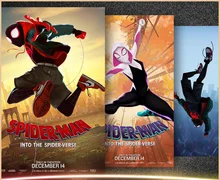 Affiche de l'univers parallèle Spider Man de Disney Marvel, autocollant Mural Super clair suspendu, périphérique féminin Gwen Myers