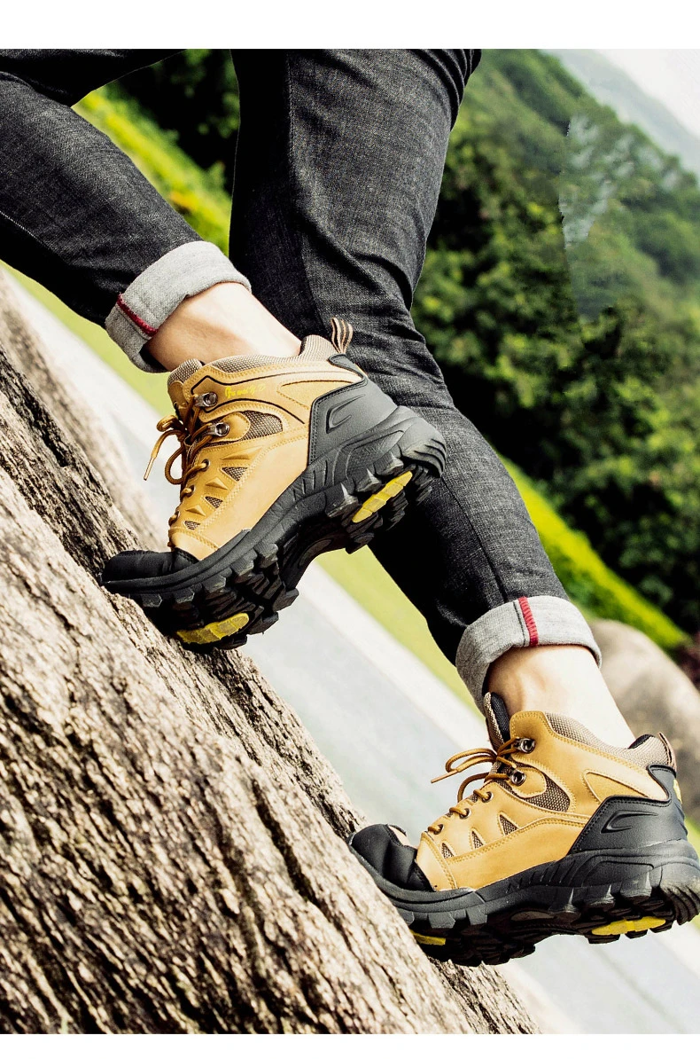 New Spring Autumn Men Boots High help Casual Men's Ankle Boot Comfortable Waterproof Outdoor Boots Men's shoes Plus Size 39-47