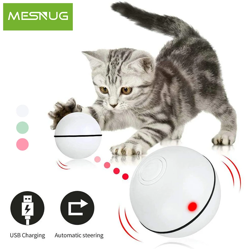 Умная интерактивная игрушка для кошек MESNUG шар с автоматической катушкой