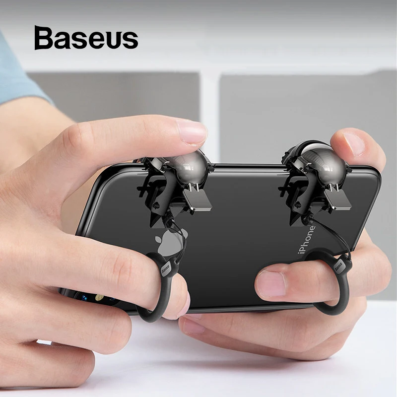  Baseus Joystick For PUBG Game Pad Gaming Trigger Fire Aim Button L1 R1 Mobile Phone Shooter Control