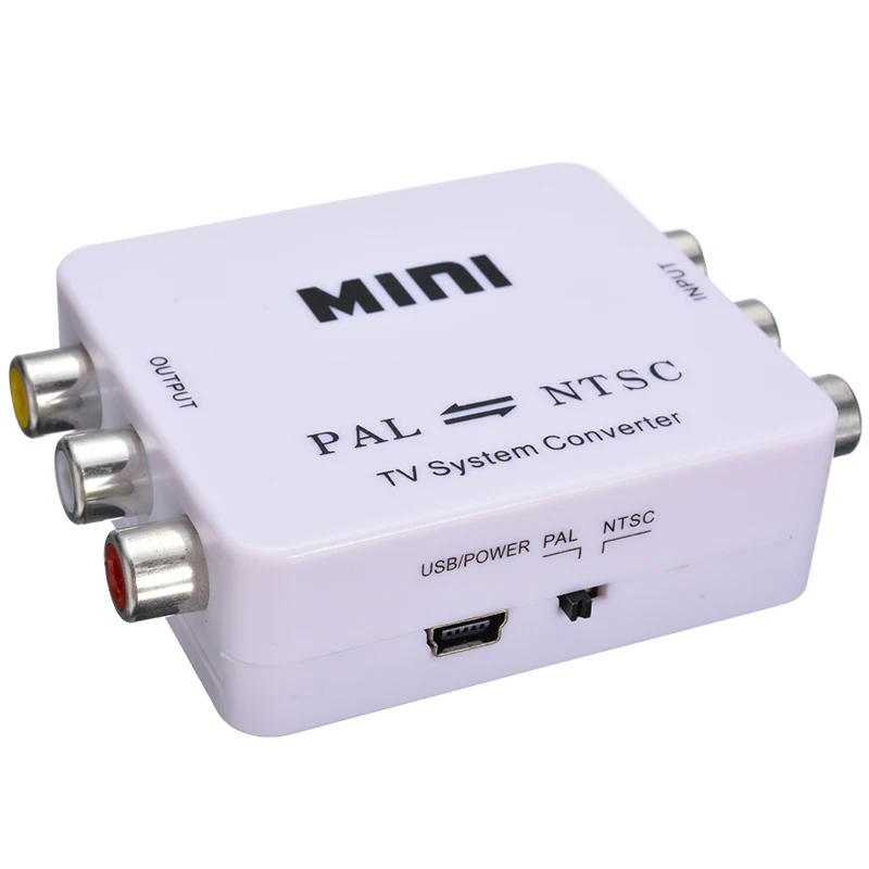 Новое поступление PAL/NTSC/SECAM к PAL/NTSC Мини двунаправленная ТВ система конвертер