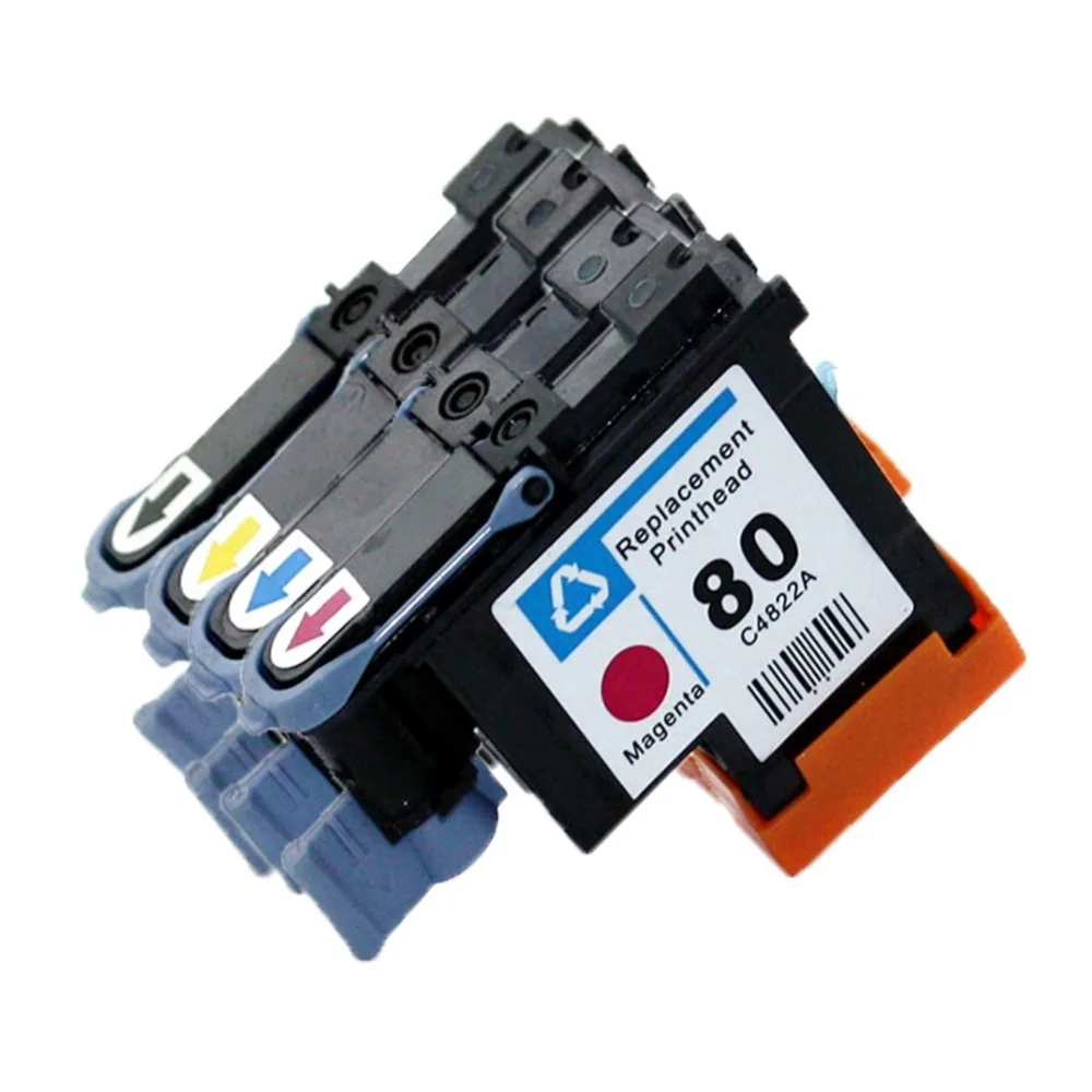 Cabeça de Impressão para Cartuchos de Tinta Compatível com C4820a C4821a C4822a C4823a para hp 80 Designjet 1000 1050c 1055 para hp 80 - Imagem 2
