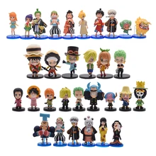 

4.5-11CM Anime One Piece Chopper Monkey D. Luffy Boa Hancock Sanji PVC Action Figures Kimono Models Collectible Toys Kids Gifts