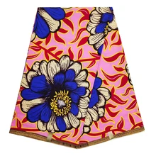 Настоящий воск высокого качества хлопок нигерийский Анкара Африканский воск настоящий голландский воск принты дизайн ткань для женщин платье Лидер продаж