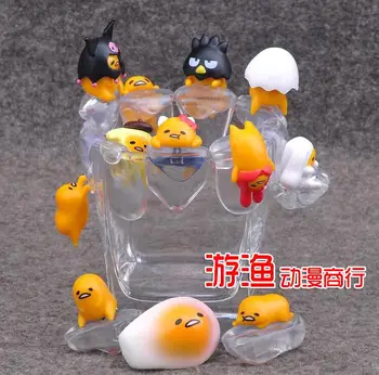 

12pcs/set Gudetama Egg Putitto Series Cup Doll Anime Figure Toy Collection Model Toy Action figure for friends gift