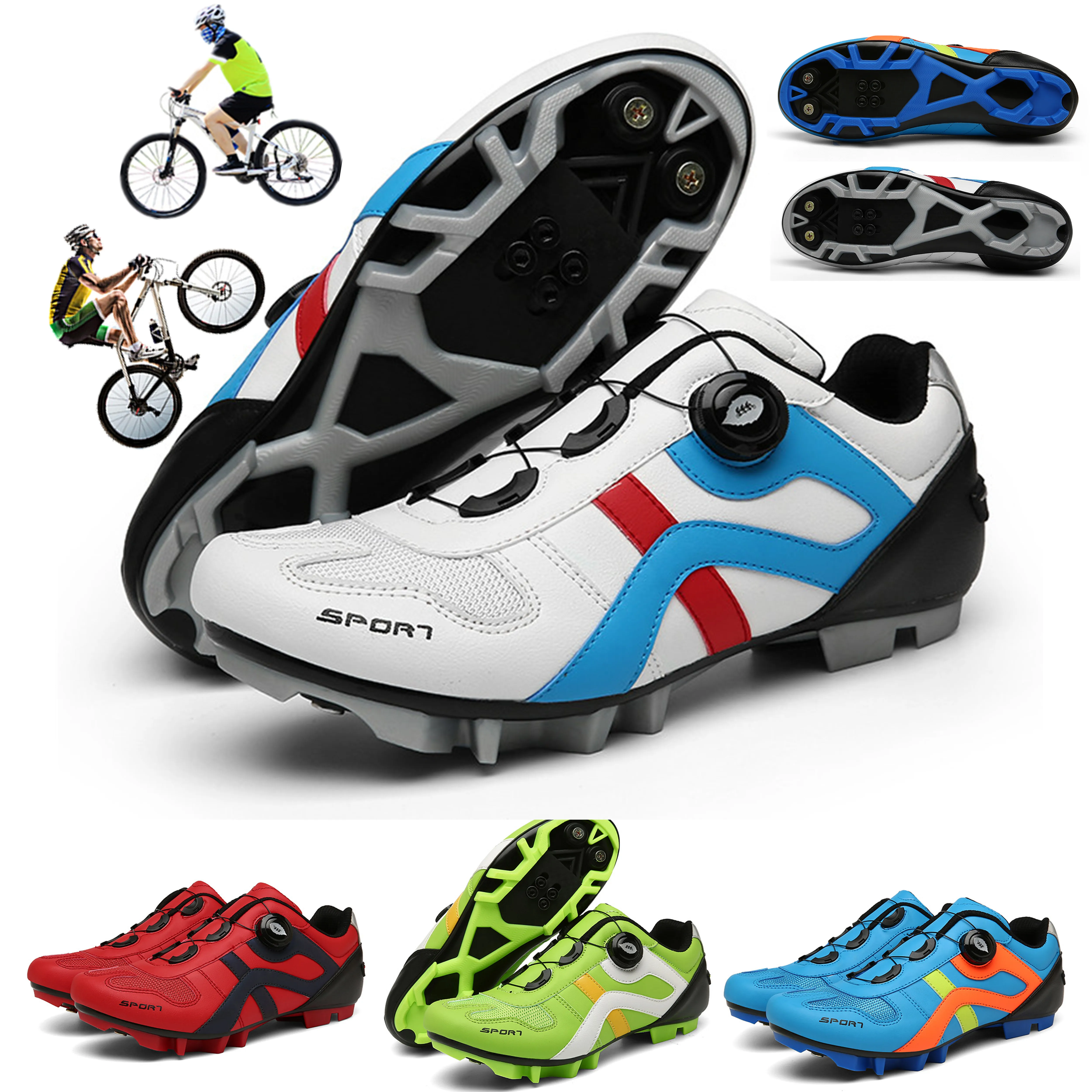 

High Quality Cycling Sneaker MTB Professional Self-Locking Mountain Bike SPD Cleat Shoes Breathable Non-Slip Sport Bicycle Shoes