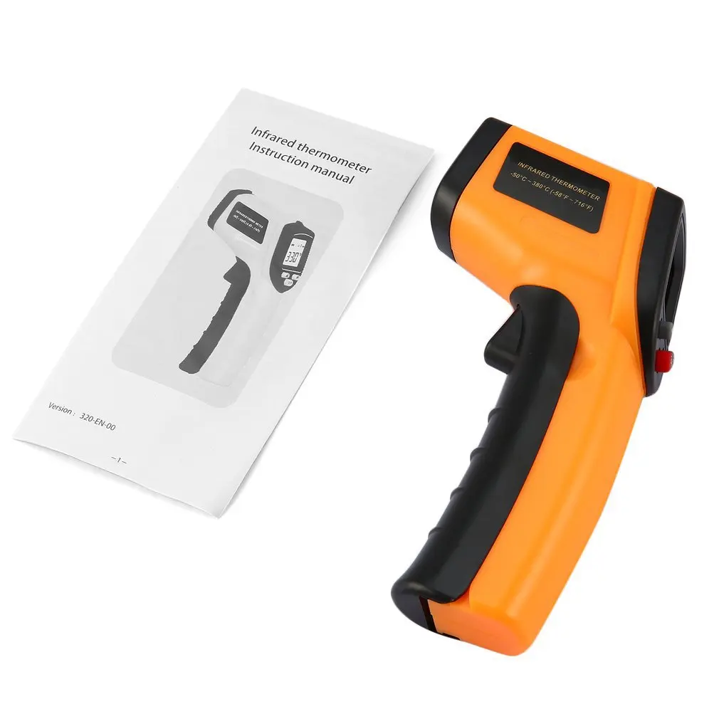 

1 Pcs GM320 Laser LCD Digital IR Infrared Thermometer Temperature Meter Gun Point -50~330 Degree Non-Contact Thermometer