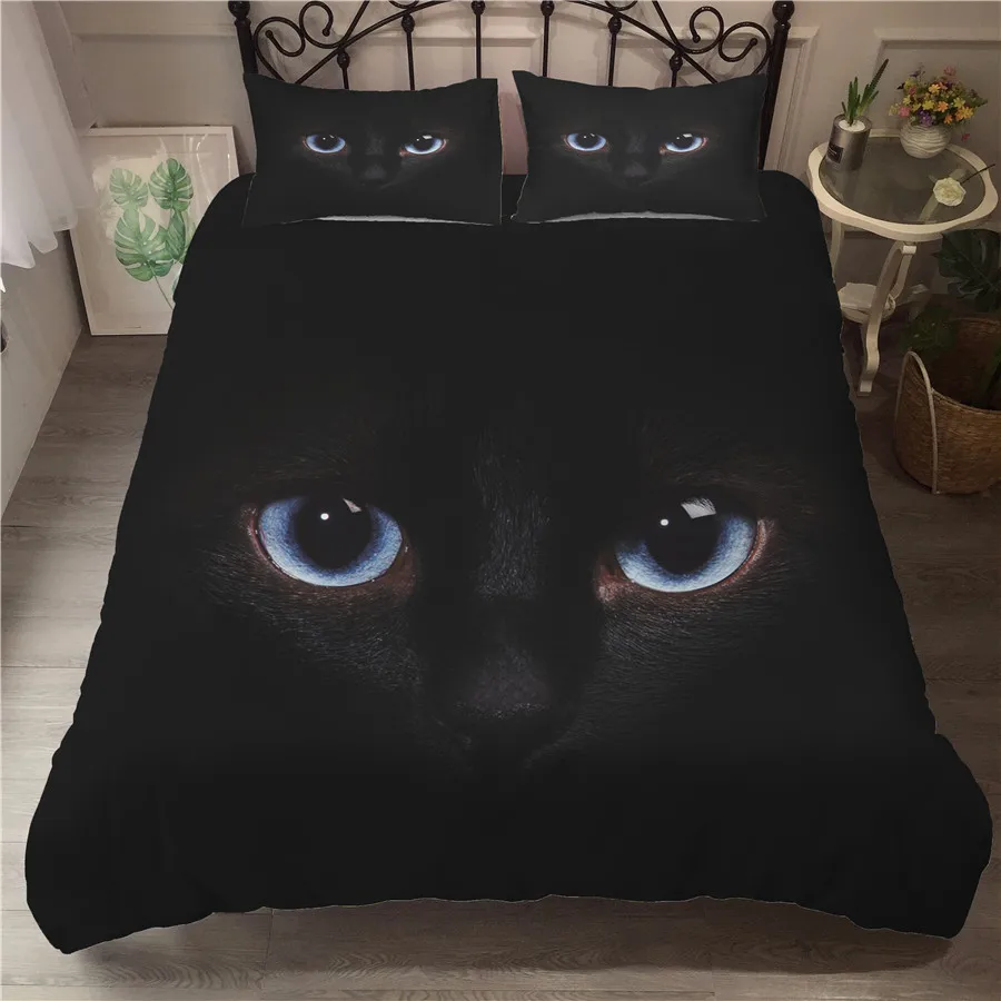 

A Bedding Set 3D Printed Duvet Cover Bed Set Animal eye Home Textiles for Adults Bedclothes with Pillowcase #DWYJ01