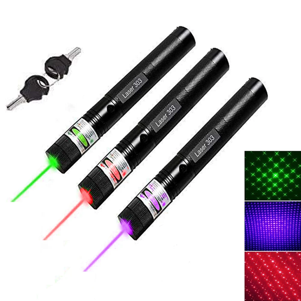 

Hunting 2 in 1Green Laser Pointer High Power Red Purple laser cap laser 303 sight device Adjustable Focus lazer pen