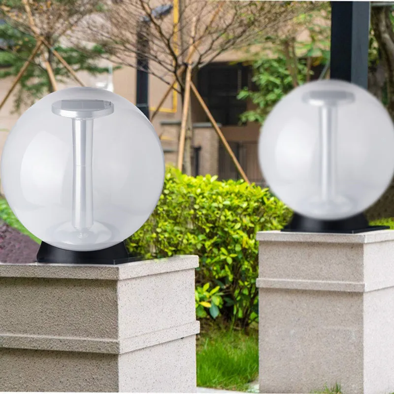 Solar LED Post Cap Lights Outdoor Column Headlight Pillar Light Fence Post Lights for Deck Gatepost Patio or Garden Decoration