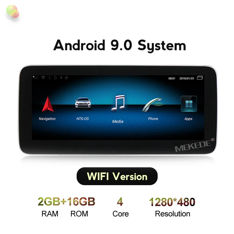 Высококлассная система! 4 Гб+ 64 ГБ android 9,0 автомобильный Авторадио gps навигационный плеер для Mercedes benz C Class W204 2011-2013 NTG 4,5 navi - Цвет: Quad cores model