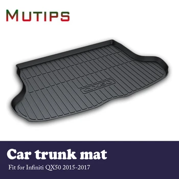 

Mutips Car Cargo rear trunk mat For Infiniti QX50 2015 2016 2017 Anti-slip carpet Waterproof mat Car accessories Styling cushion