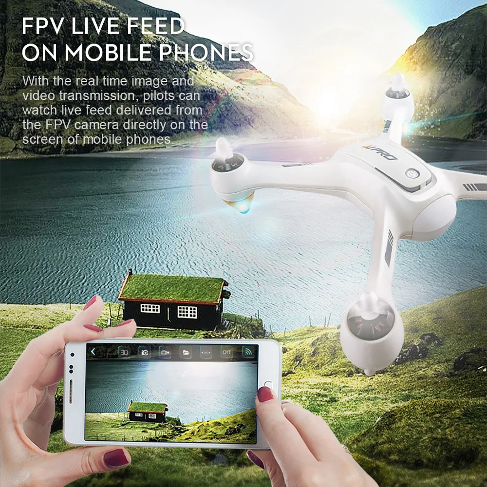 JJRC X3 RC селфи Дрон 4CH двухрежимный gps позиционирование с камерой hp 1080P RC Квадрокоптер Профессиональный бесщеточный мотор детские игрушки