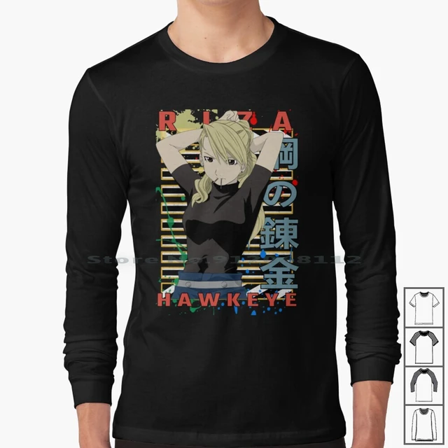 Riza Hawkeye Full-metal alchemist brotherhood anime manga Japanese Design, Gift T-Shirt, Anime T-Shirt Greeting Card for Sale by rowenanime