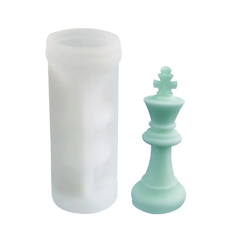 Chess Candle Silicone Mold DIY Chess 6 Piece Set Aromatherapy Candle Creative Ornaments Resin Molds Candle Making Kit
