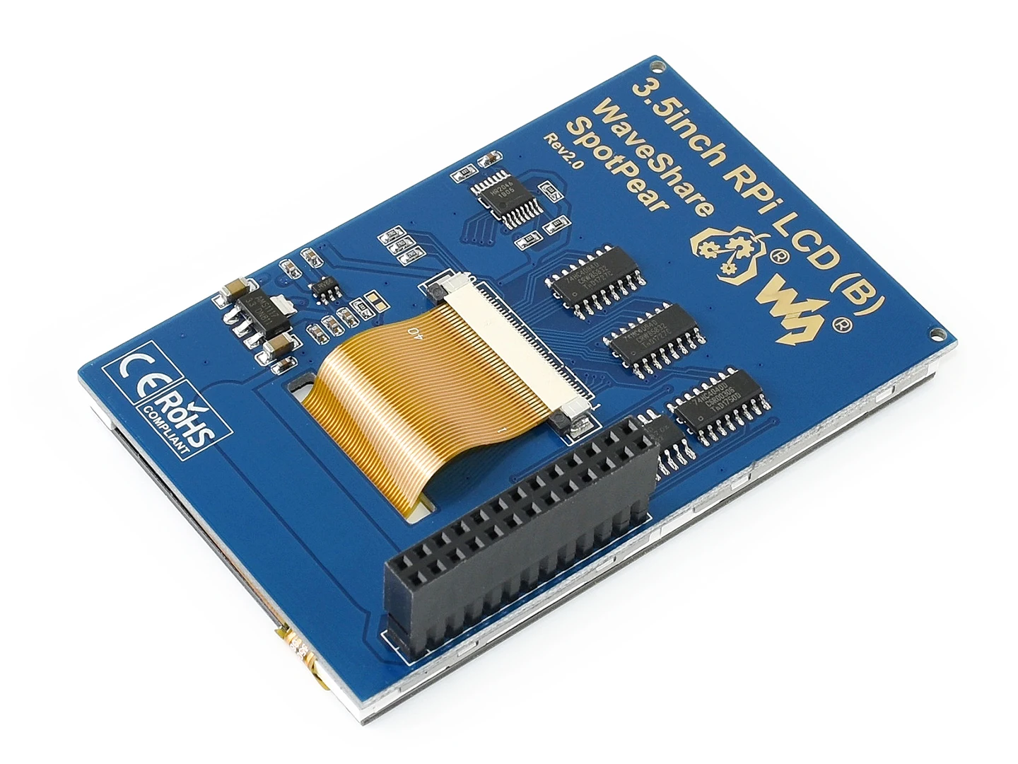 Waveshare 3 5 дюймовый RPi LCD (B) монитор 320*480 XPT2046 резистивный сенсорный экран IPS TFT для